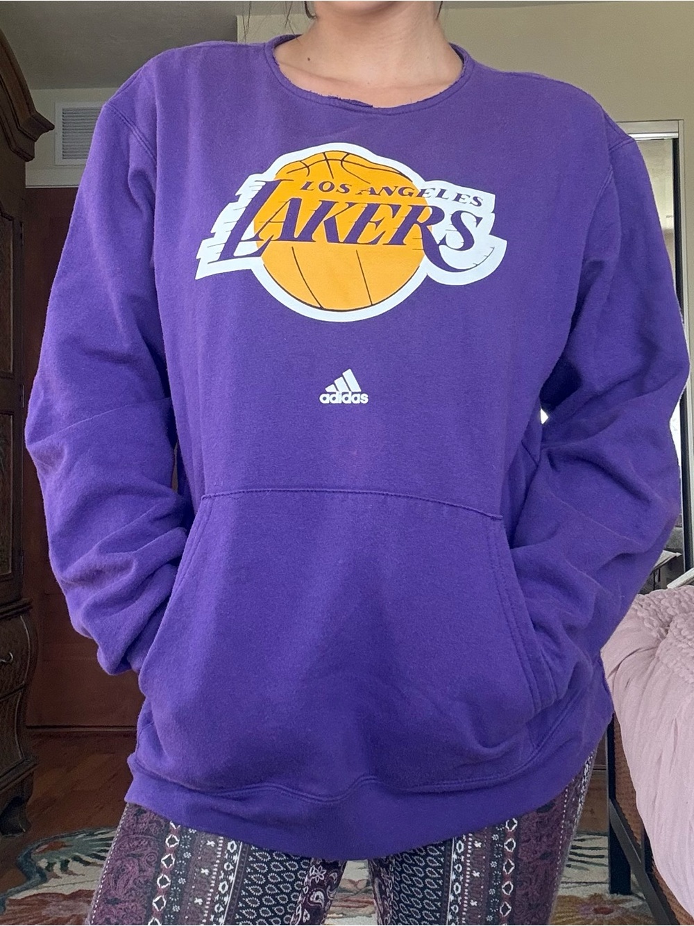 Adidas Los Angeles Lakers purple sweatshirt